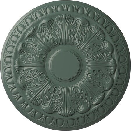 Ekena Millwork Colton Ceiling Medallion (Fits Canopies up to 4 3/4"), Hand-Painted Cloud Burst, 15 3/4"OD x 1 1/2"P CM15CNCBF